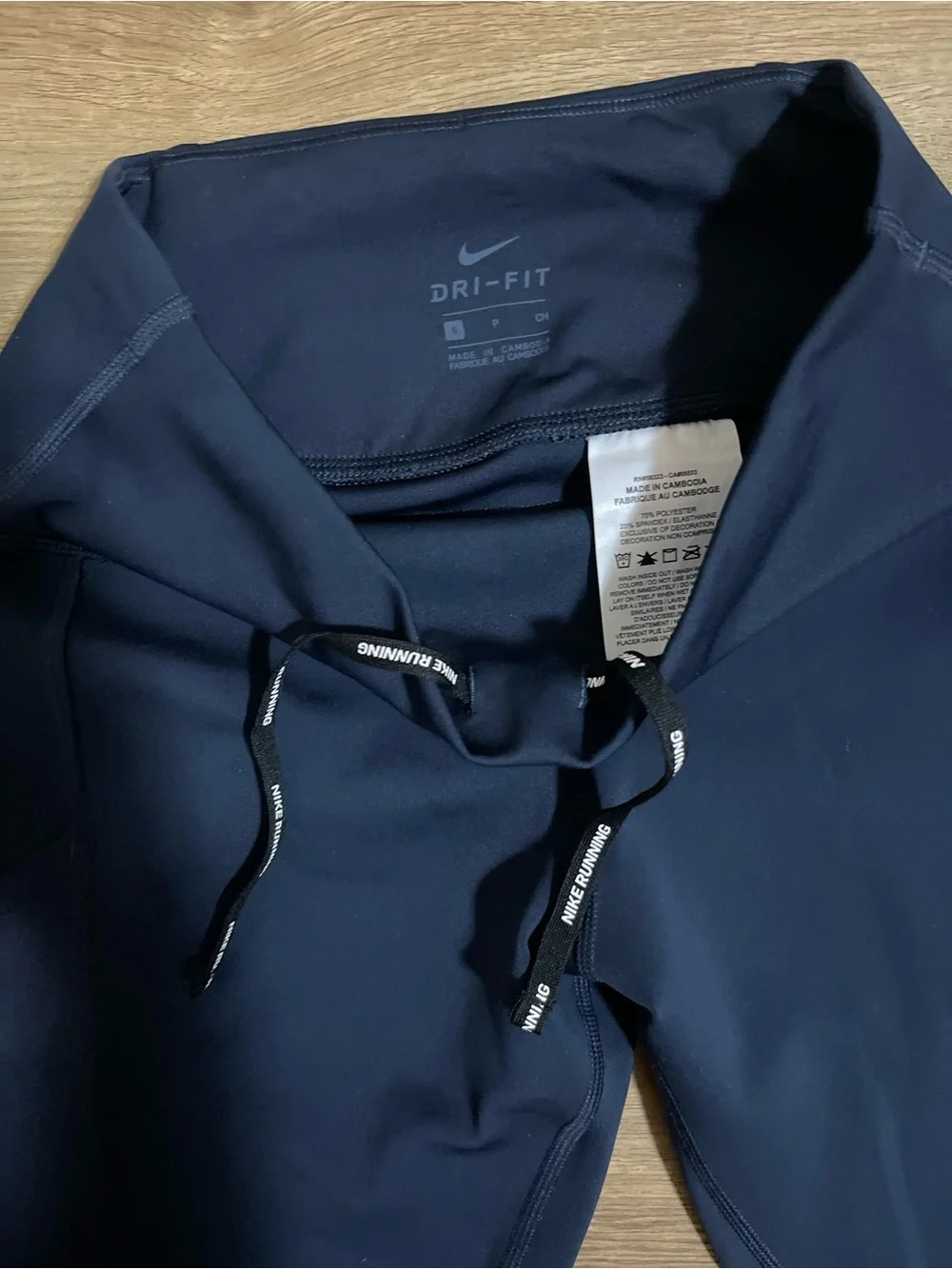 Nike Navy Blue Dri-FIT Running Capri Leggings